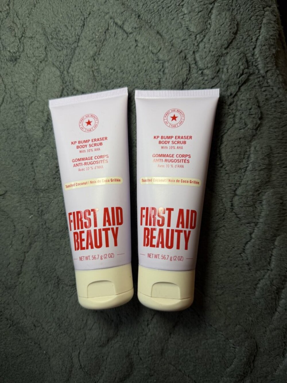 NEW First Aid Beauty KP Bump Eraser Body Scrub 2oz Set of 2